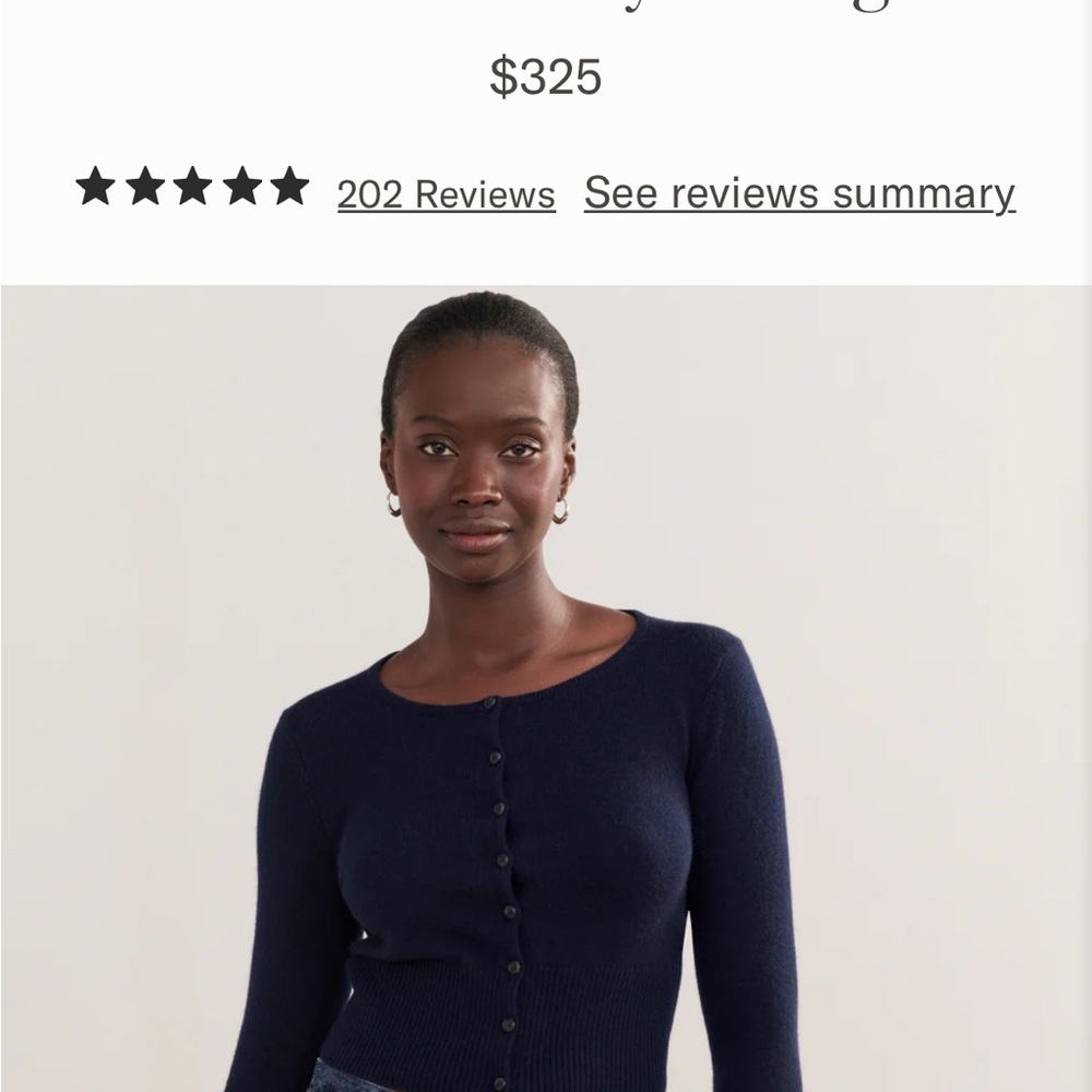 Jenni Kayne Midnight Blue Cardigan